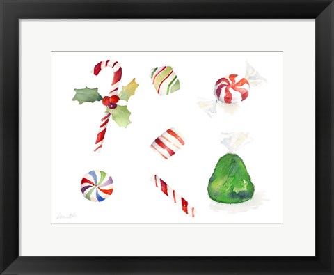 Framed Christmas Candies Print