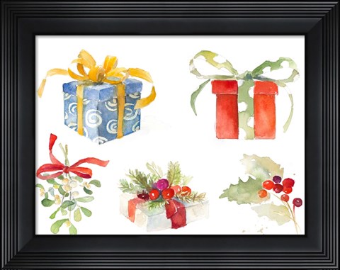 Framed Christmas Presents Print