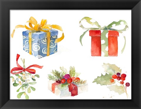 Framed Christmas Presents Print