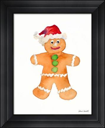 Framed Gingerbread Man I Print
