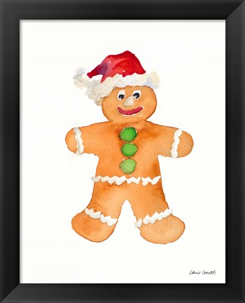 Framed Gingerbread Man I Print