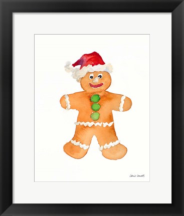 Framed Gingerbread Man I Print