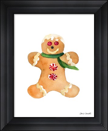 Framed Gingerbread Man II Print