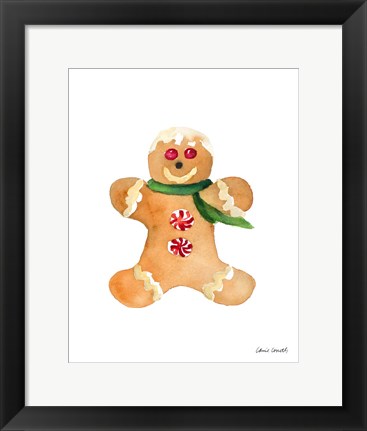 Framed Gingerbread Man II Print