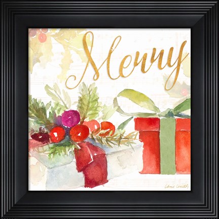 Framed Presents and Notes I Print