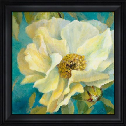 Framed Senorita Peony and Buds Print