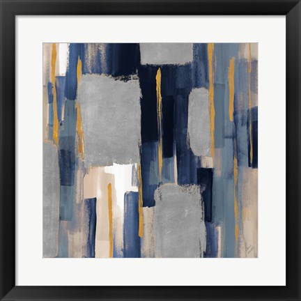 Framed Indigo Woodlands II Print