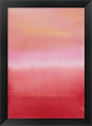 Framed Ocean Dusk III Print