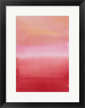 Framed Ocean Dusk III Print