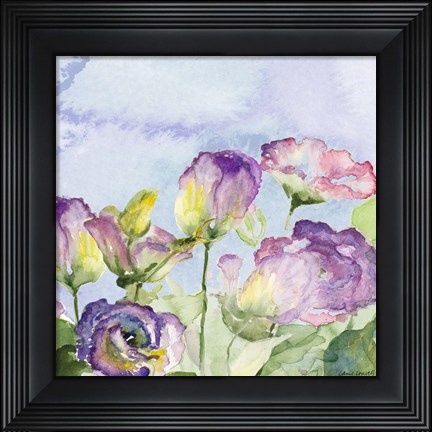 Framed Purple Garden II Print