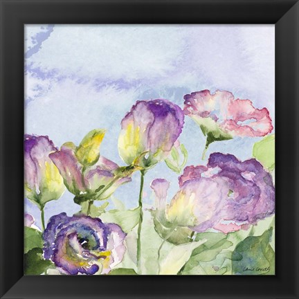 Framed Purple Garden II Print