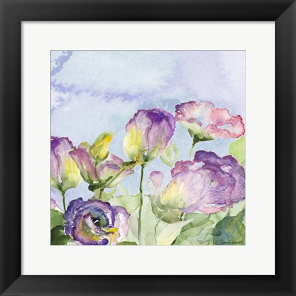 Framed Purple Garden II Print