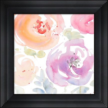 Framed Gentle Blossoms I Print