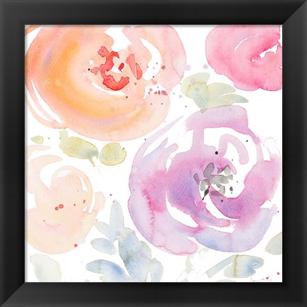 Framed Gentle Blossoms I Print