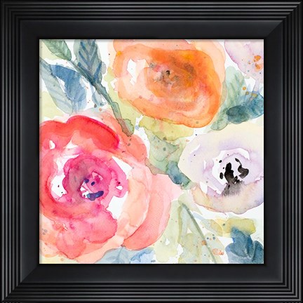 Framed Blooms Abound I Print