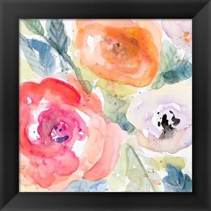 Framed Blooms Abound I Print