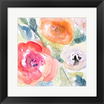 Framed Blooms Abound I Print