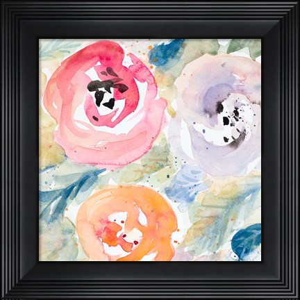 Framed Blooms Abound II Print