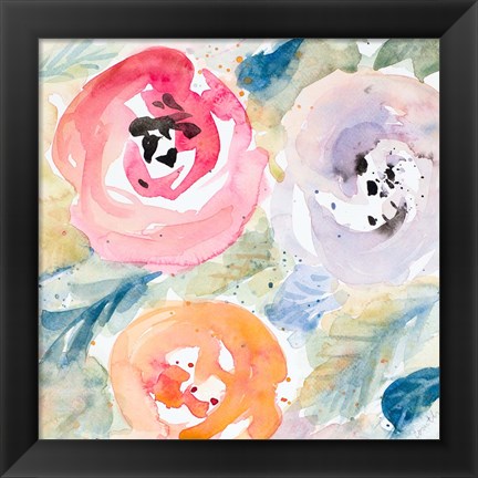 Framed Blooms Abound II Print