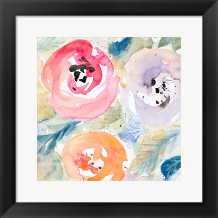 Framed Blooms Abound II Print