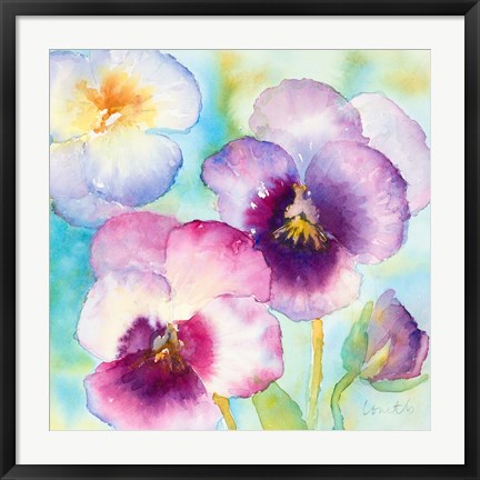 Framed Sunny Side Orchids Print