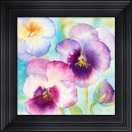 Framed Sunny Side Orchids Print