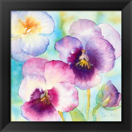 Framed Sunny Side Orchids Print