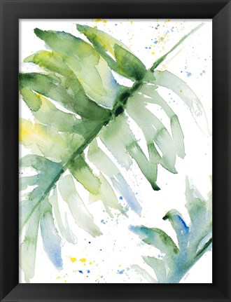 Framed Swaying Palm Fronds I Print