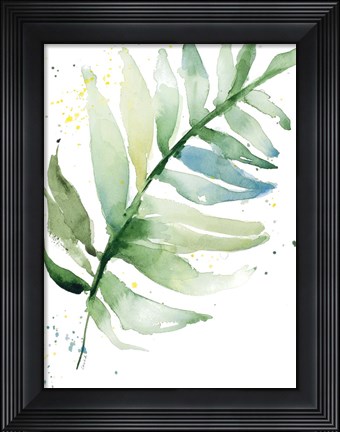 Framed Swaying Palm Fronds II Print