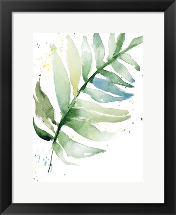 Framed Swaying Palm Fronds II Print