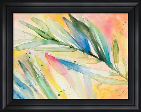Framed Aquatic Fronds Print