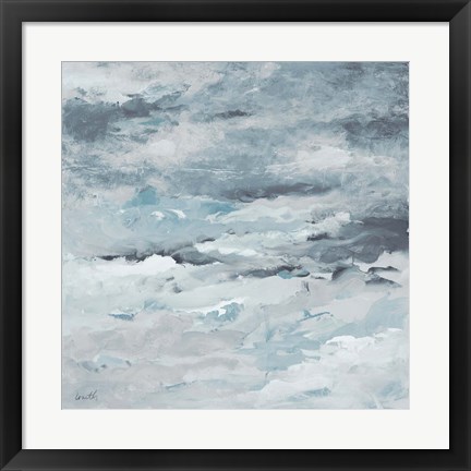 Framed Sea Meets Storm II Print