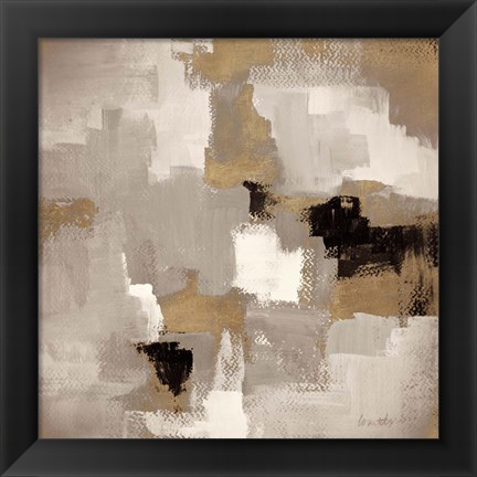 Framed Muted Abstract I Print