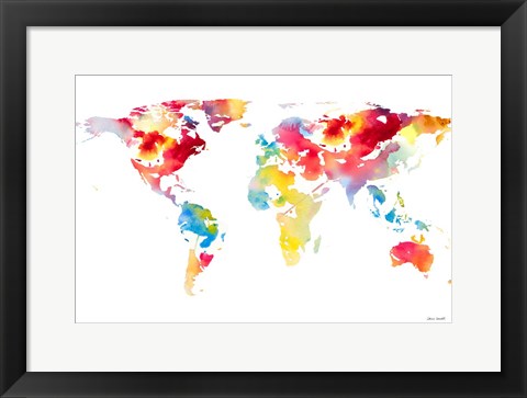 Framed Spring Map I Print