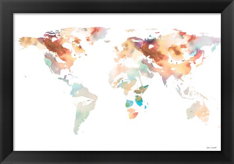 Framed Spring Map II Print