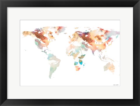 Framed Spring Map II Print