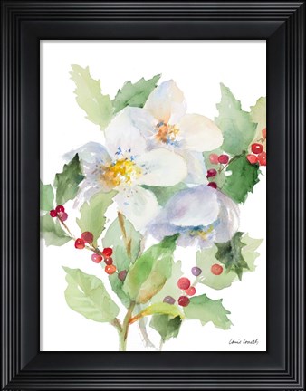 Framed Christmas Bouquet I Print
