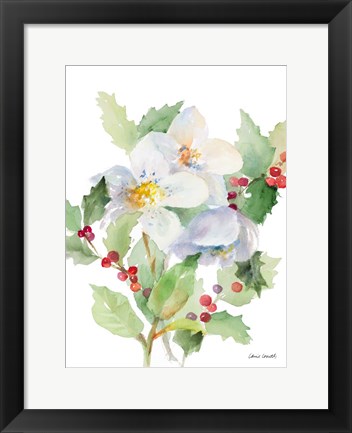 Framed Christmas Bouquet I Print