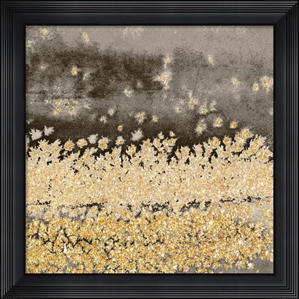 Framed Gold Winds Square II Print