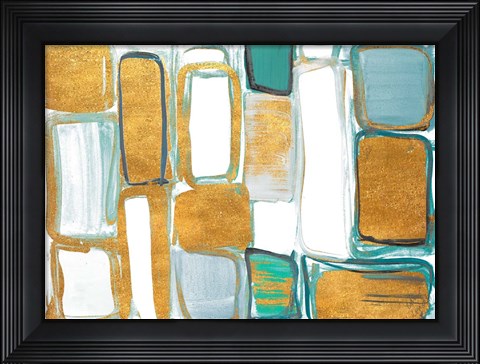 Framed Gold Standing Imitation I Print