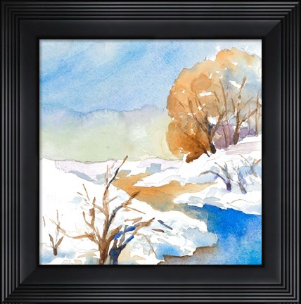 Framed Snowy Serenity II Print