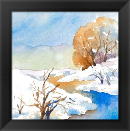 Framed Snowy Serenity II Print