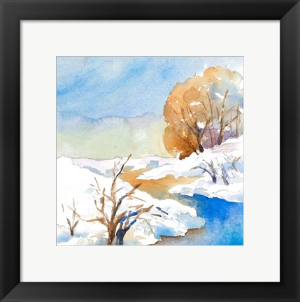 Framed Snowy Serenity II Print