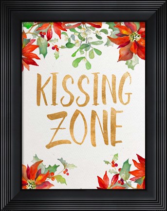 Framed Holiday Kiss II Print