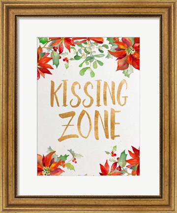Framed Holiday Kiss II Print