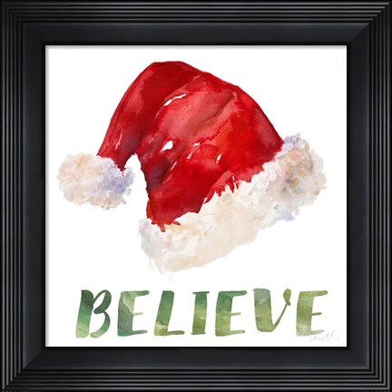 Framed Holiday Hat Sentiment I Print