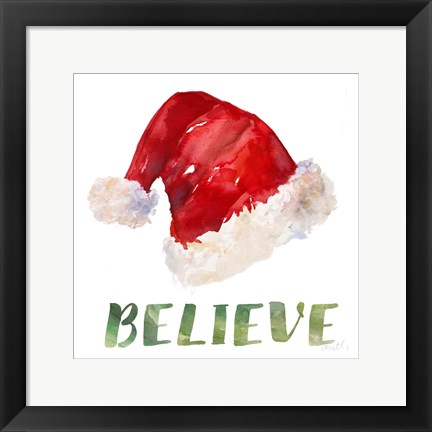 Framed Holiday Hat Sentiment I Print