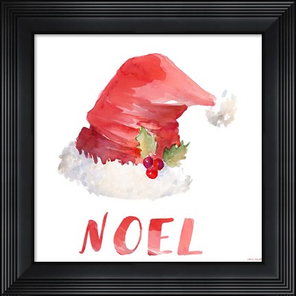 Framed Holiday Hat Sentiment II Print