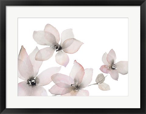 Framed Blooming Whispers II Print