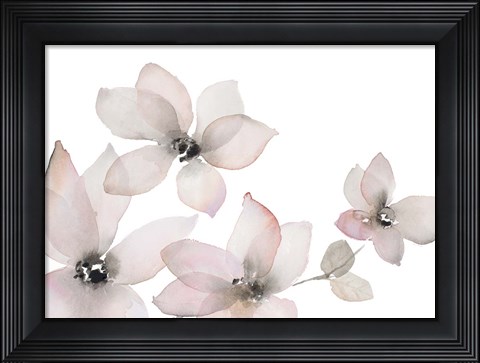 Framed Blooming Whispers II Print